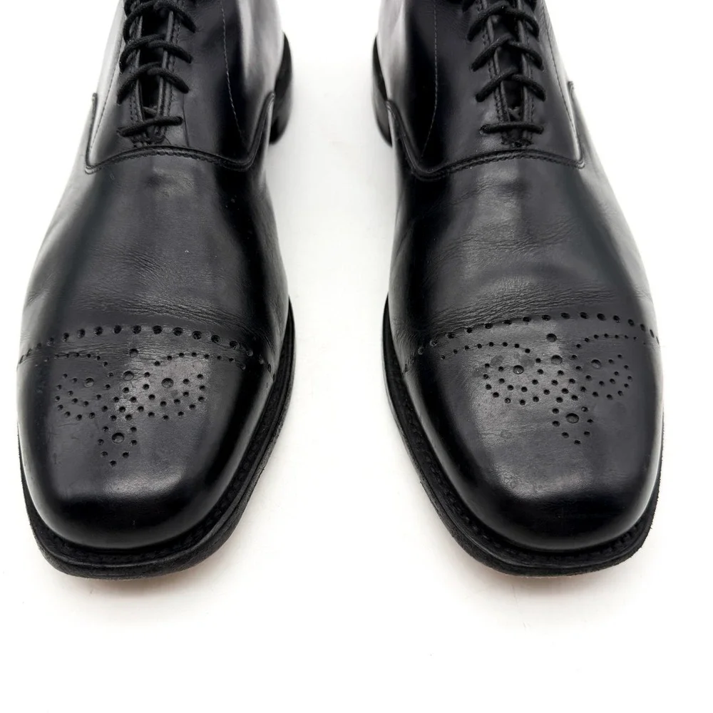 Allen Edmonds Dryden Oxford Cap Toe Dress Shoe Mens Size 13 B Black Leather 1802